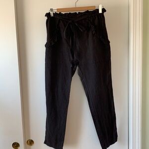 The GREAT. The Tulip Black Pants XS